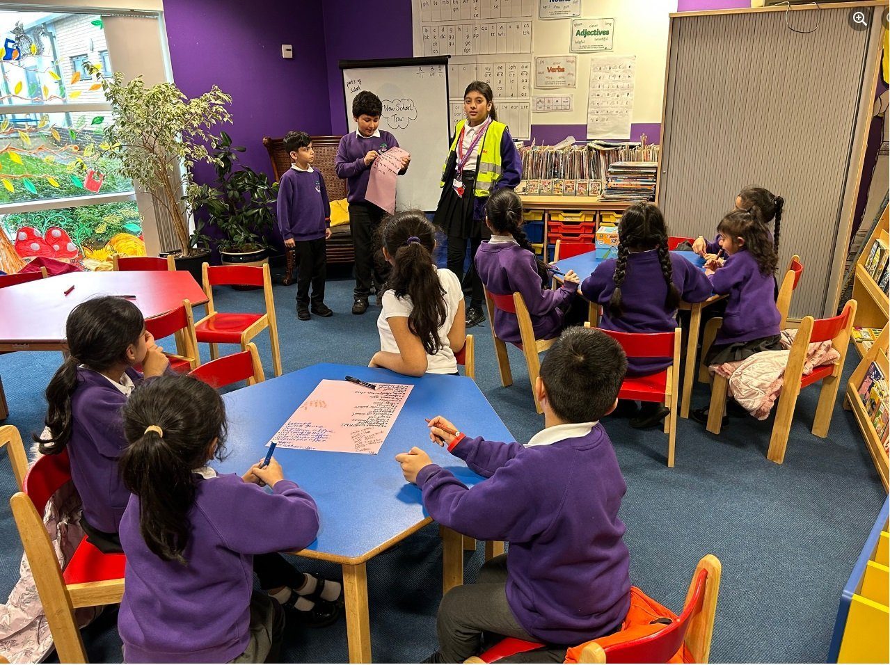 A class meeting at Barden Primary