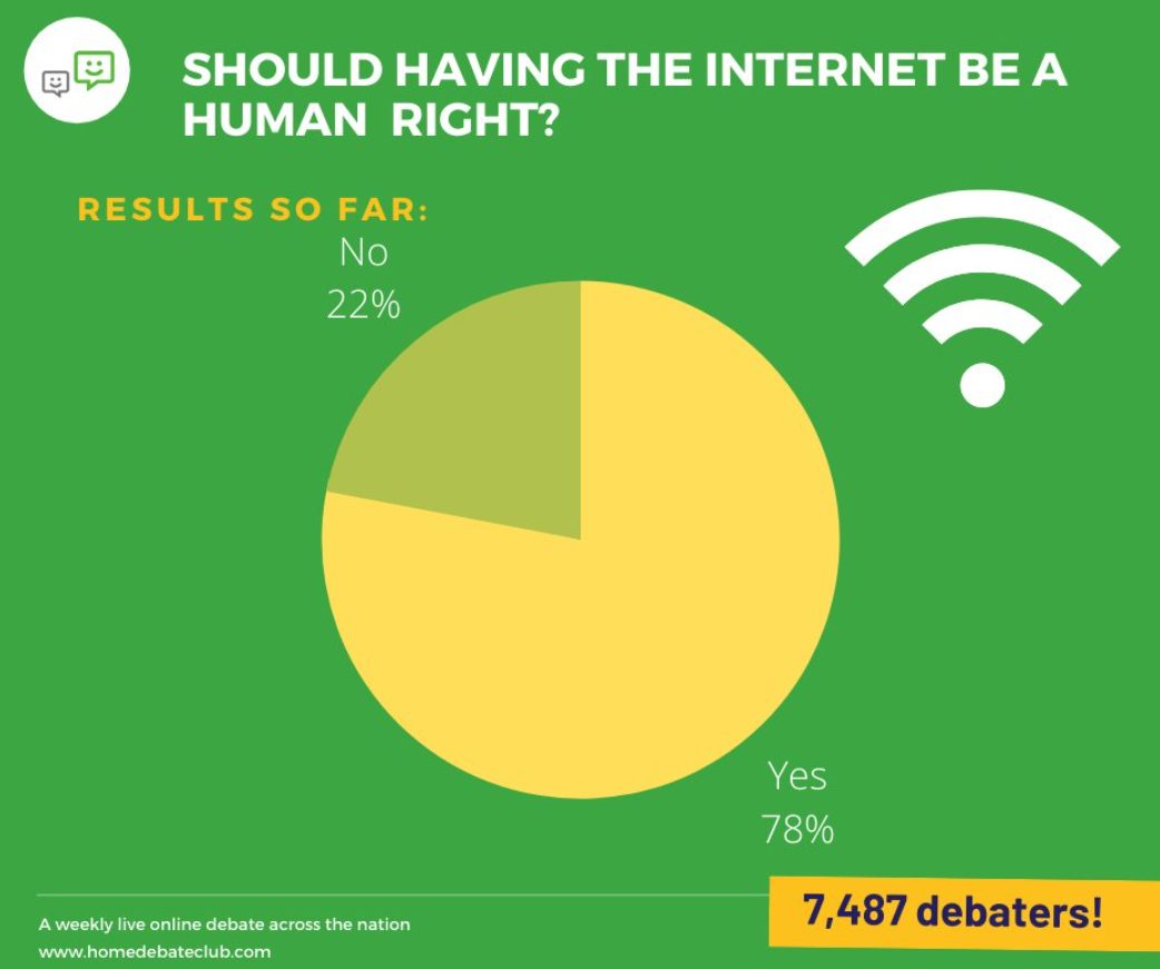 Home Debate Club: Should having the internet be a human right?